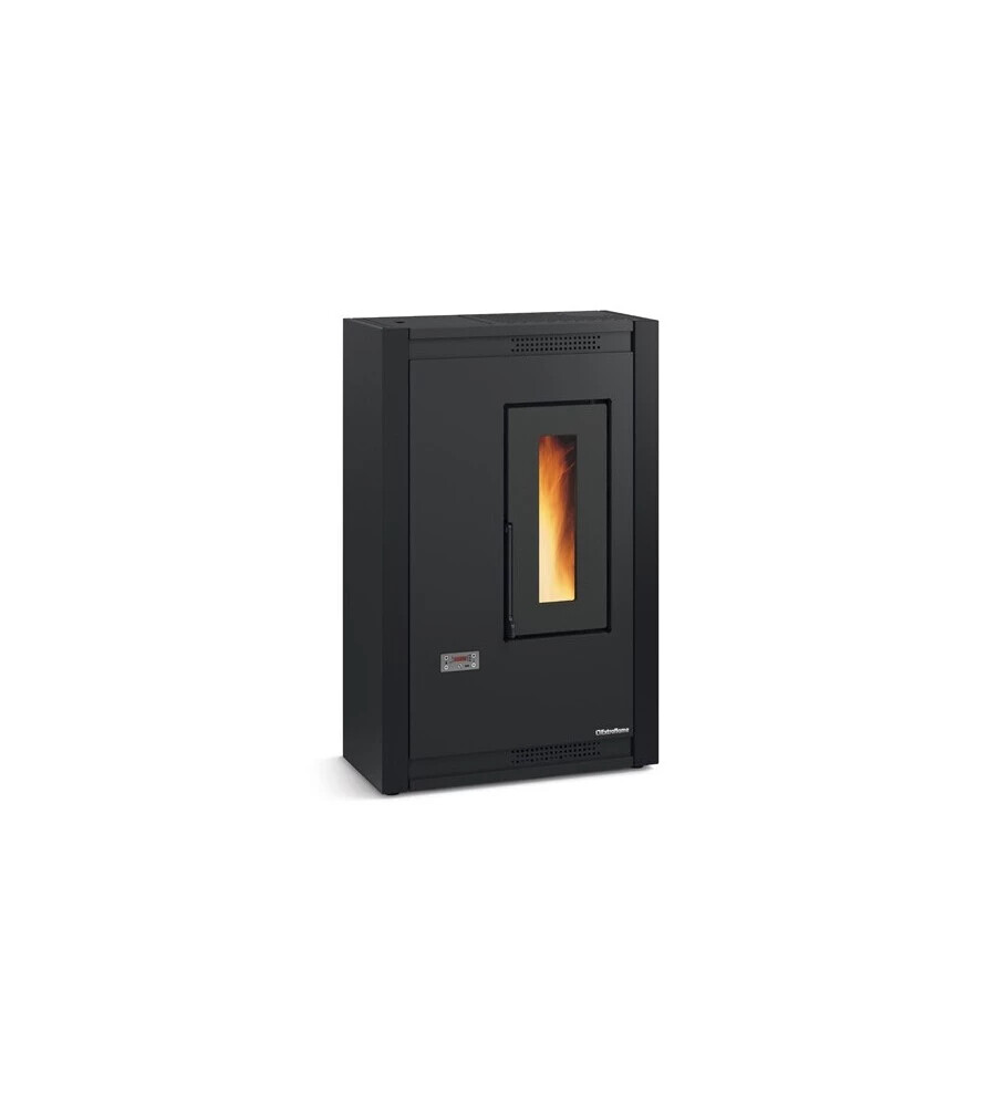 STUFA A PELLET LA NORDICA + EXTRAFLAME "LUISELLA" NERO 4,4 KW