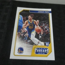 2019-20 Panini Chronicles Threads #89 Jordan Poole Warriors Rookie 
