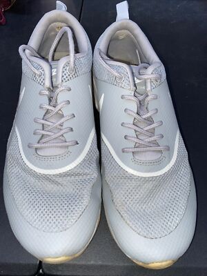 Nike Air Max Thea Gray Running Shoes Athletic Sneakers 599409 Womens Size 8 1/2