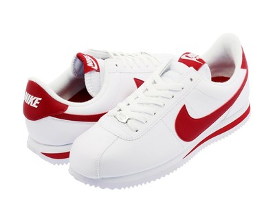 nike cortez white gym red