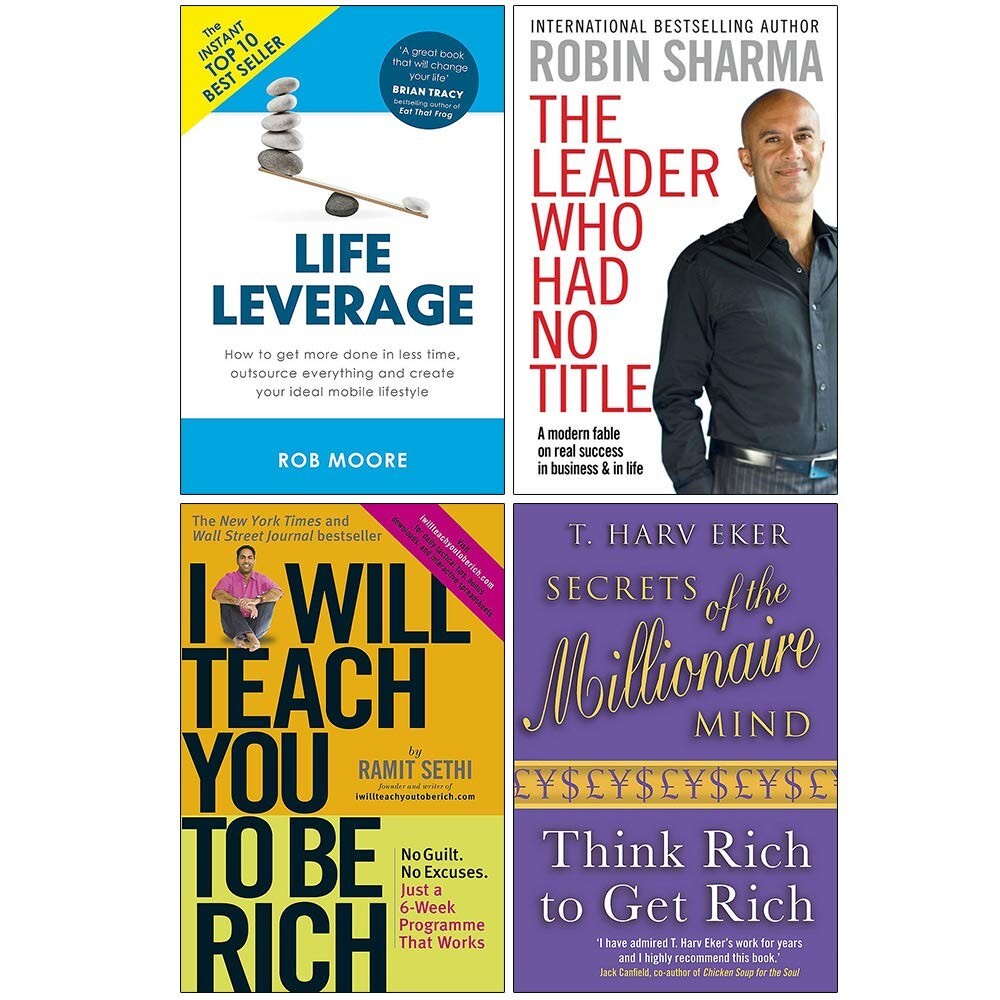 Life Leverage, Leader Who Had, I Will Teach & Secrets of Millionaire 4 Books Set
