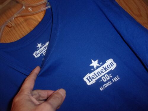 T-shirt bleu L BEER HEINEKEN OO SANS ALCOOL - Photo 1/3