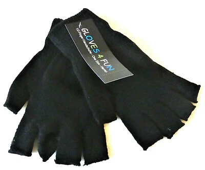 WOWERAT Halb-Finger-Strick-Handschuhe mit Elasthan "Magig Gloves" für Herren