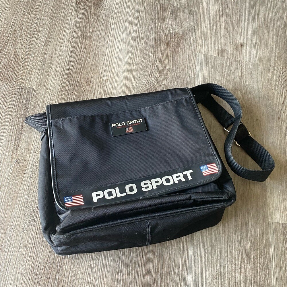Vintage 90s Polo Sport Messenger Bag | eBay