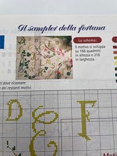 Schema punto croce sampler della fortuna / una data da ricordare nascita