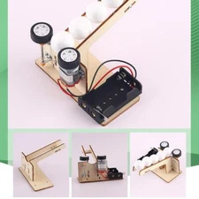 Kids Electric Ball Pitching Machine  Kits Science Puzzle Educational Experiment