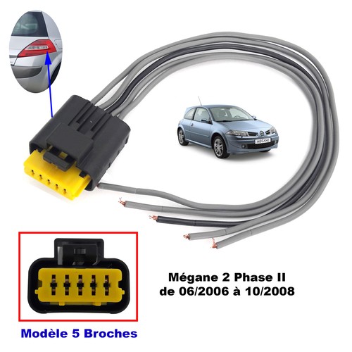 Scheda Elettrico Con Cavo Luci Posteriori Compatibile Renault Megane 2 PHASE 2 - Foto 3 di 7