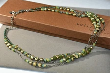 Silpada Green Pearl Jade Sterling Silver Necklace N1683 Retired