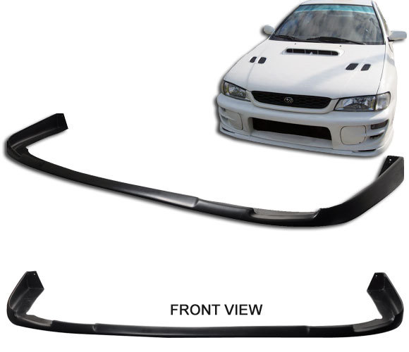 Black Polyurethane Front Splitter For Subaru Impreza Classic V5/6 STi – Type R Style, JDM UK