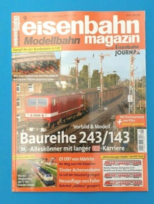 Eisenbahn Magazin Modellbahn Nr.651  September 2021 Baureihe 243/143  NEU