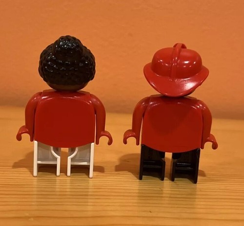Lego Duplo African American Firefighter Man & Woman - Picture 3 of 7