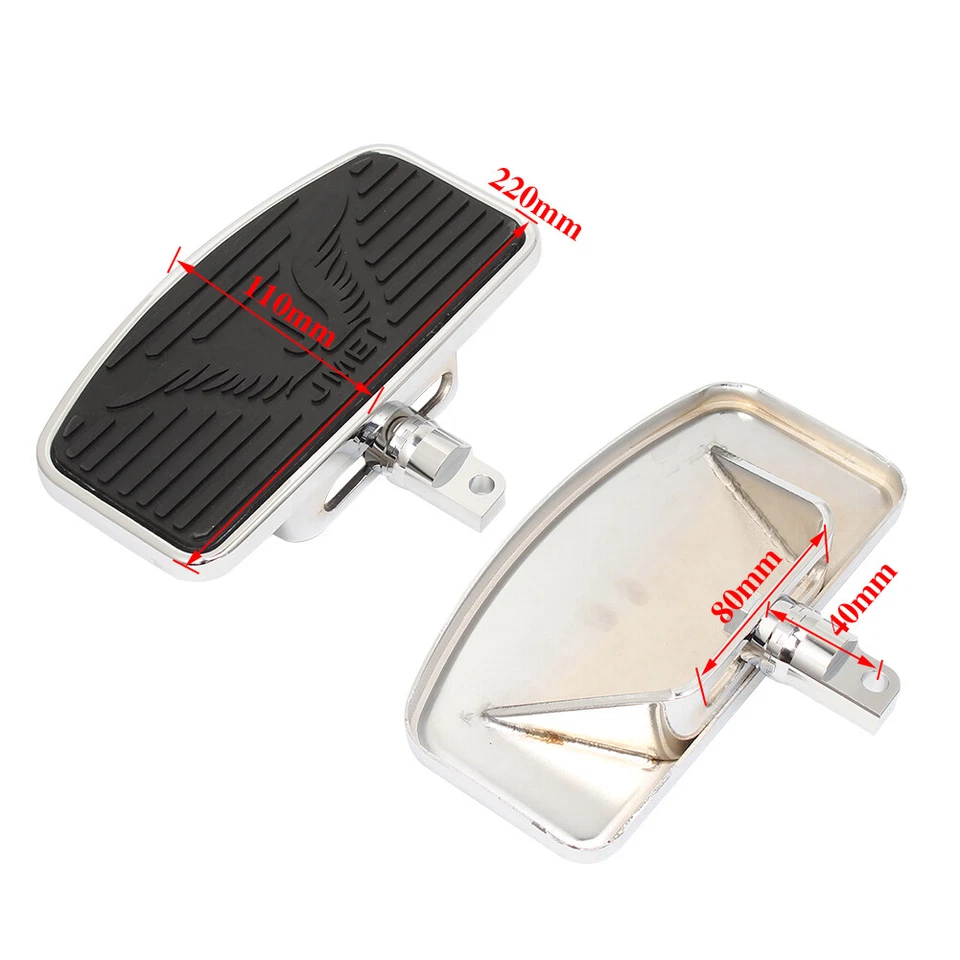 Estriberas de piso de pasajero delantero trasero para Harley Sportster XL883 1200 Dyna Foto 3 de 4