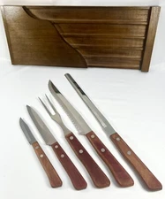 NATIONAL CUTLERY 5 Piece Utensil Set With Holder, Townhouse