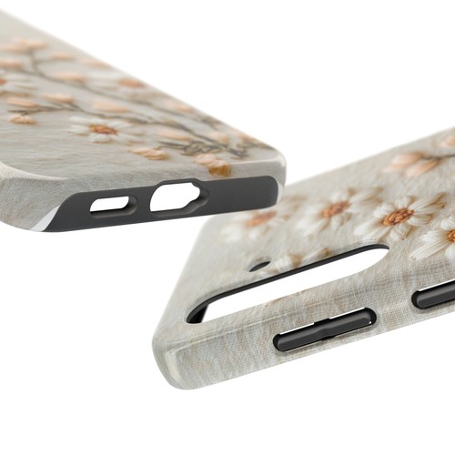 Cute White Daisy Flowers Embroidery Print Tough Smart Phone Case iPhone Case - Picture 86 of 99