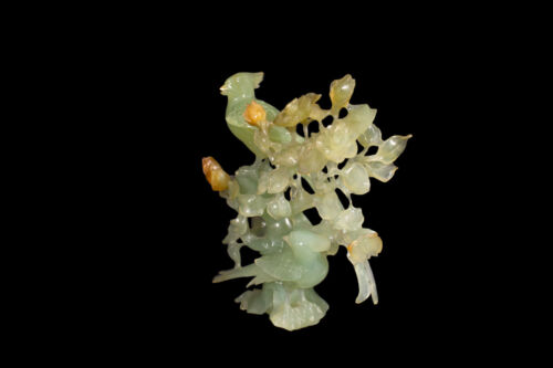 Eine Feine Geschnittene Jadeit - Vogelgruppe (Fasane), China, 20. Jh. - Bild 6 von 8