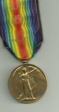 WW1 VICTORY MEDAL 2ND LIEUT J. BIRD LANCASHIRE FUSILIERS
