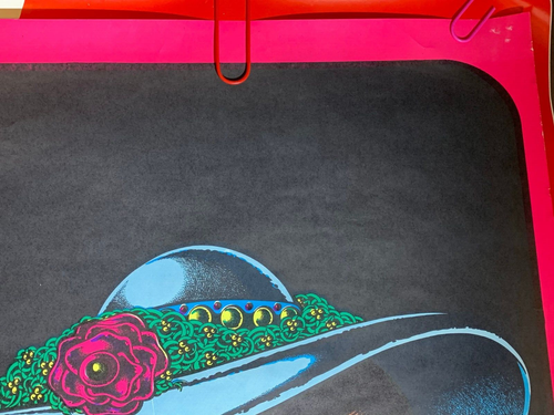 SNORT DELICIOUS COCAIN VINTAGE 1972 BLACKLIGHT HEADSHOP POSTER By Joe Petagno - Bild 3 von 8