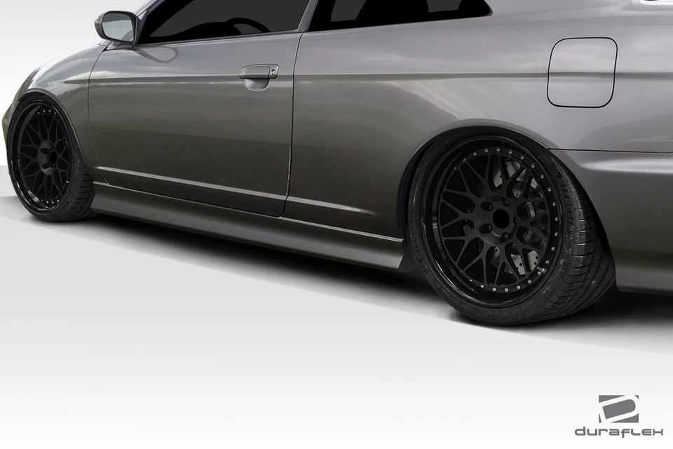 For 2001-2005 Civic 2DR 4DR Duraflex Sleek Side Skirts - 4 Piece Foto 2 de 4