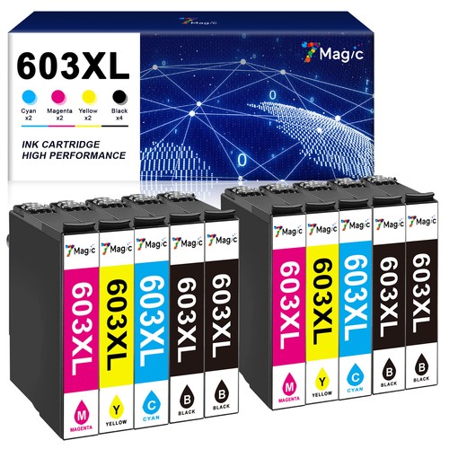 2-12x Patronen für Epson 603XL XP3100 2100 2105 3105 4100 4105 WF-2810 2835 2850