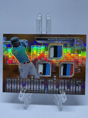 2021 Spectra Orange Building Blocks Triple Patch Monte Harrison 10/15