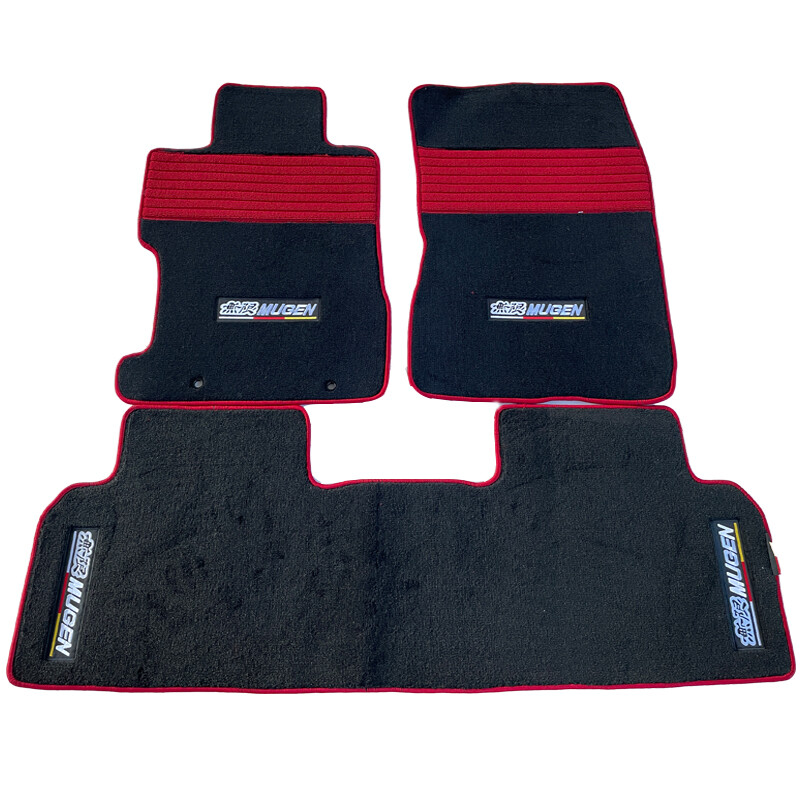 JDM MUGEN Nylon Floor Mats Carpets Front Rear 1set For 06-11 Honda