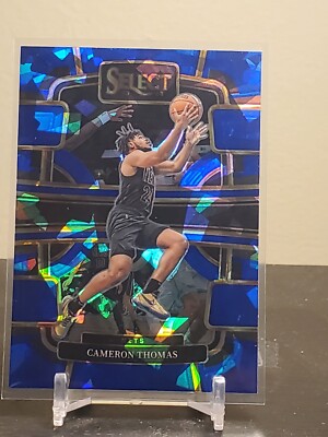 2023-24 Select - CAMERON THOMAS - Blue Cracked Ice Prizm - Nets #6
