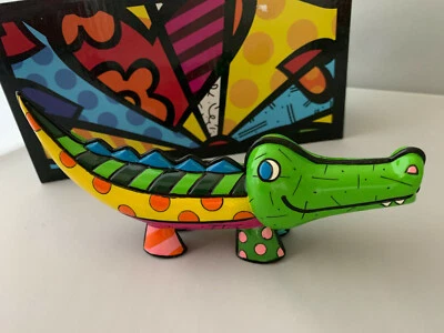 ROMERO BRITTO MARINA COLLECTION FIGURINE: CROCODILE - CERTIFICATE