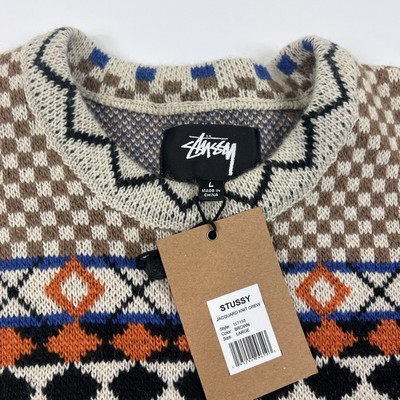 STUSSY JACQUARD KNIT CREW NOMA t.d.