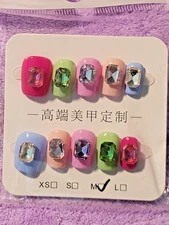 handmade press on nails 10 pc