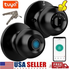 Smart Door Knob Fingerprint Door Lock Biometric Door Lock with Key  App Control