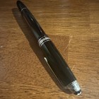 Montblanc Black Resin Ballpoint Pen Black Ink with Silver Trim — photo 3