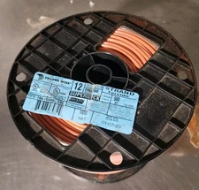 ENCORE WIRE 12  AWG THHN MTW THWN-2 Orange Copper Wire 500ft Spool