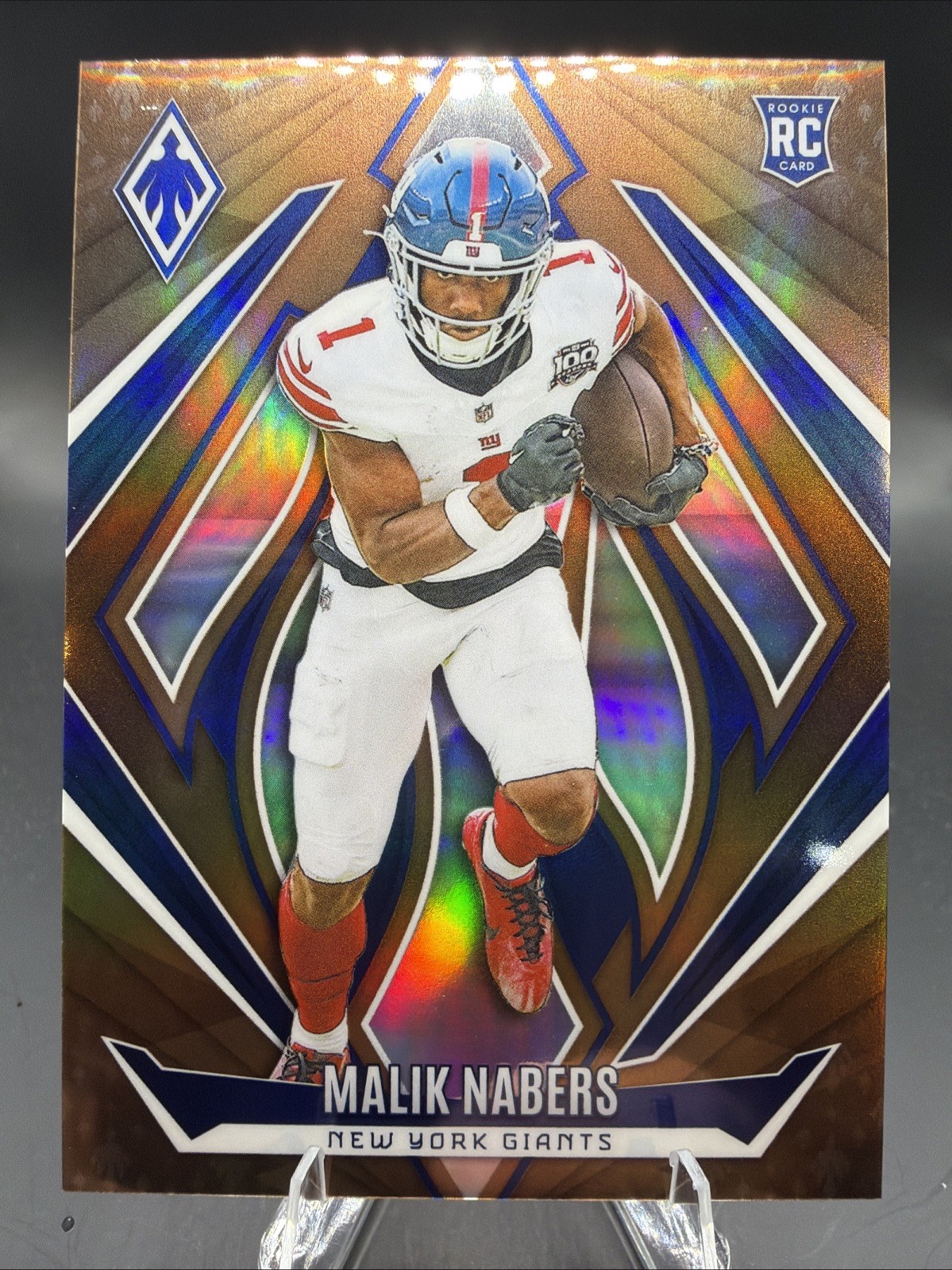 2024 Panini Phoenix Rookies Bronze 08/75 Malik Nabers #221 Rookie RC Giants
