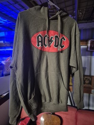 AC/DC Hoodie Mens Medium Green (S367)