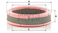Luftfilter Filtereinsatz C 2443 MANN-FILTER für FIAT SEAT LANCIA FSO MORGAN - Bild 3