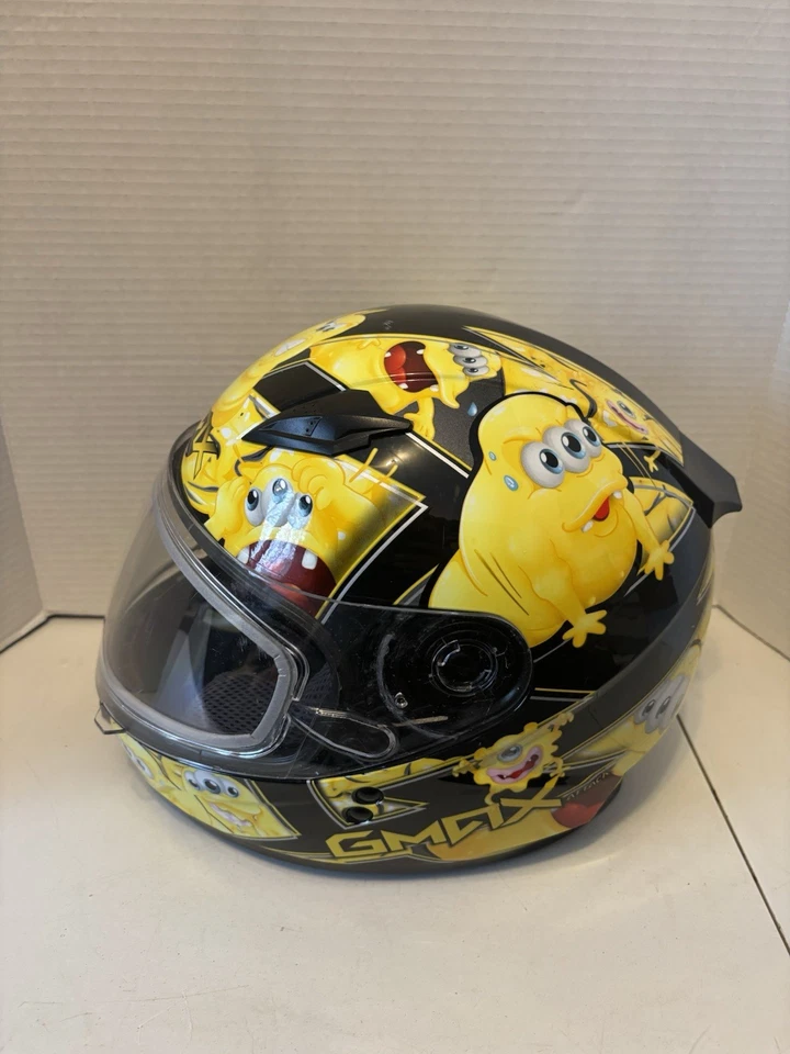 Pre-owned Gmax Attack Youth Large Helmet Yellow — 第 2/4 张图片