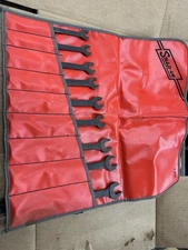 Snap On 9pc Black Industrial Finish Long Combination Wrench Set Metric