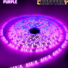1x 16.4FT 300LEDs LED UV Black Strip Purple Light 12V Ultraviolet Flexible 5M