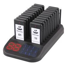 Restaurant Pager System, 20 Beepers, Wireless Calling System Customers Waitin...