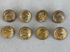 WW1 /2 Era Royal Navy Buttons, 8 x 23 mm Blazer Set (Sew On)