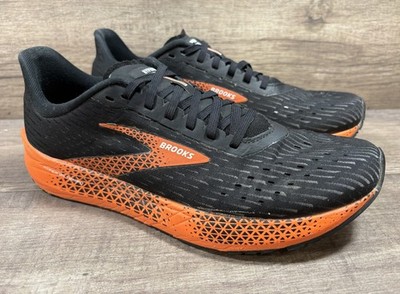 Brooks Hyperion Tempo Running Shoes Black Orange Mens Size 9.5 D