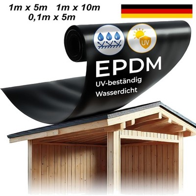 Selbstklebende Dachbahn EPDM Dachfolie für Gartenhäuser Flachdach 1,50 mm Stark