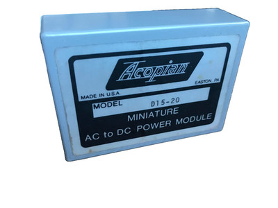 Acopian D15-20 Miniature AC To DC Power Module