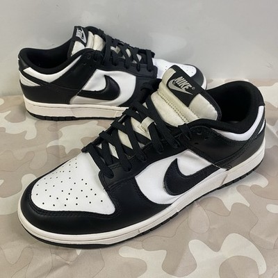 Nike Dunk Low Shoes Mens Size 9.5 Black White Panda DD1391-100 Sneakers