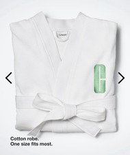 BRAND NEW LIMITED EDITION CLINIQUE COTTON ROBE WITH C LOGO ONE SIZE 48 LONG