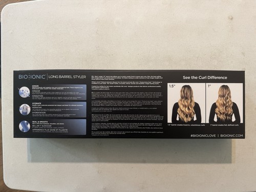 Bio Ionic 1.5 Inch Long Barrel Curling Iron 1.5" inch - NOB - Picture 3 of 3