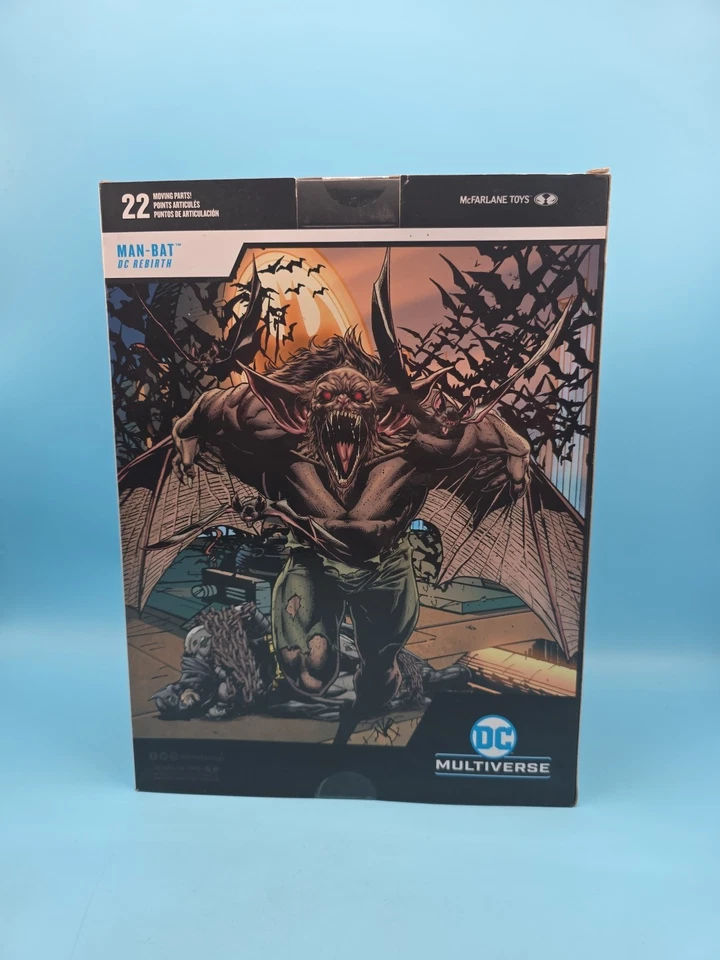Mega Figura Man-Bat DC Multiverse - McFarlane Toys - Totalmente Nueva Foto 3 de 4