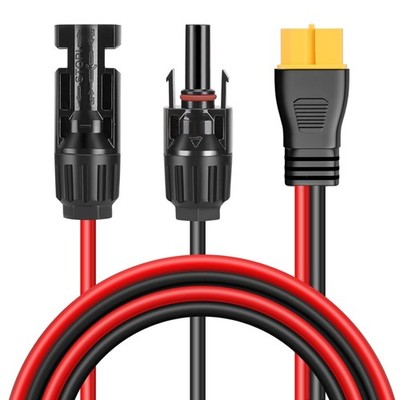Solarladekabel XT60 auf Batteriestecker 1m   für Solarpanel Powerstation