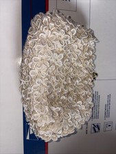 La Regale White Floral Beaded Clutch Bag Evening Wedding Party Purse