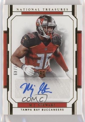 2018 National Treasures Signatures Gold 17/49 MJ Stewart #119 Rookie Auto RC 5ov